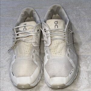 On Running Women's White Running Shoes